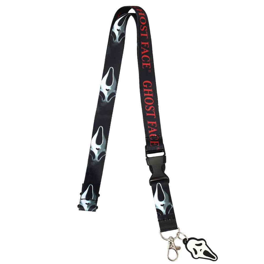 GHOST FACE - Sublimation Rubber Charm Lanyard