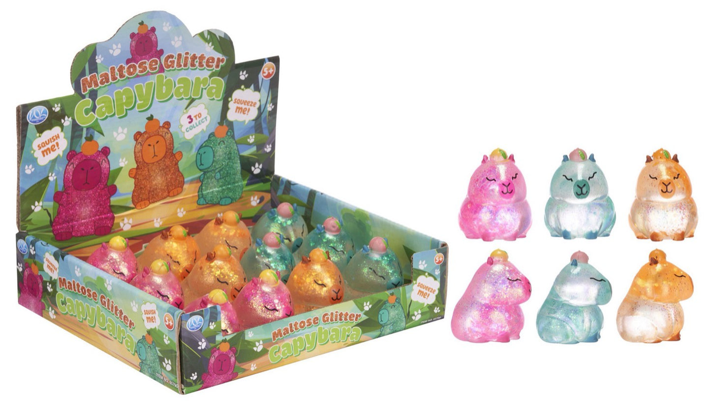 CAPYBARA SURPRISE! - Maltose Glitter Capybara Squishy Figure