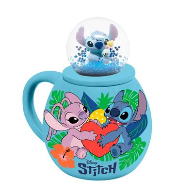 DISNEY : LILO & STITCH - Love Snowglobe Mug