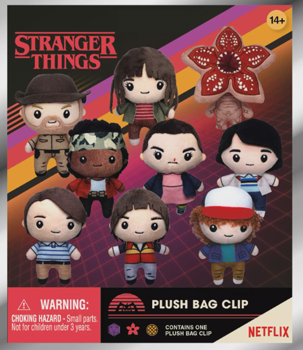 STRANGER THINGS -Mystery Blind Bag Plush Keyring / Bag Clip