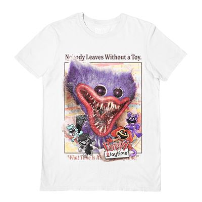 POPPY PLAYTIME - Nobody Leaves White T-Shirt