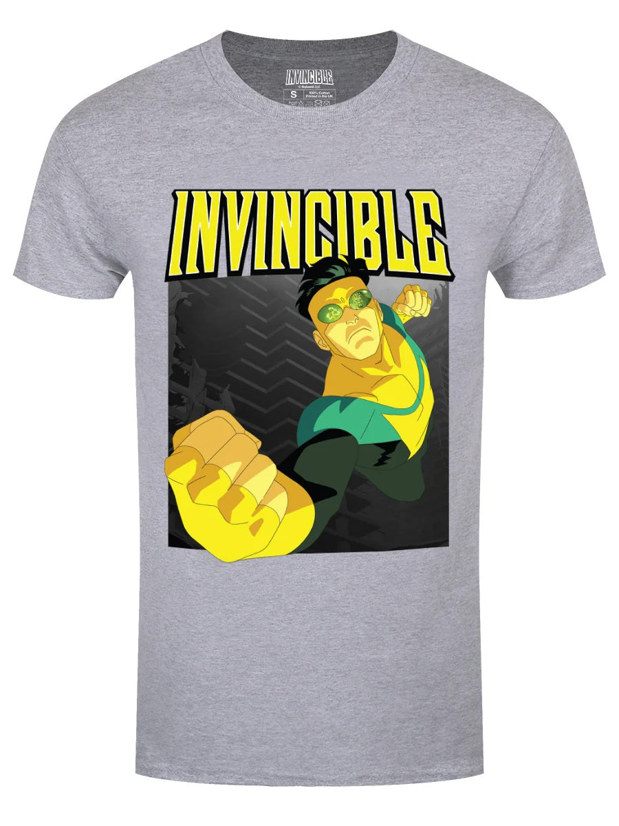 INVINCIBLE - Fly Punch Grey T-Shirt