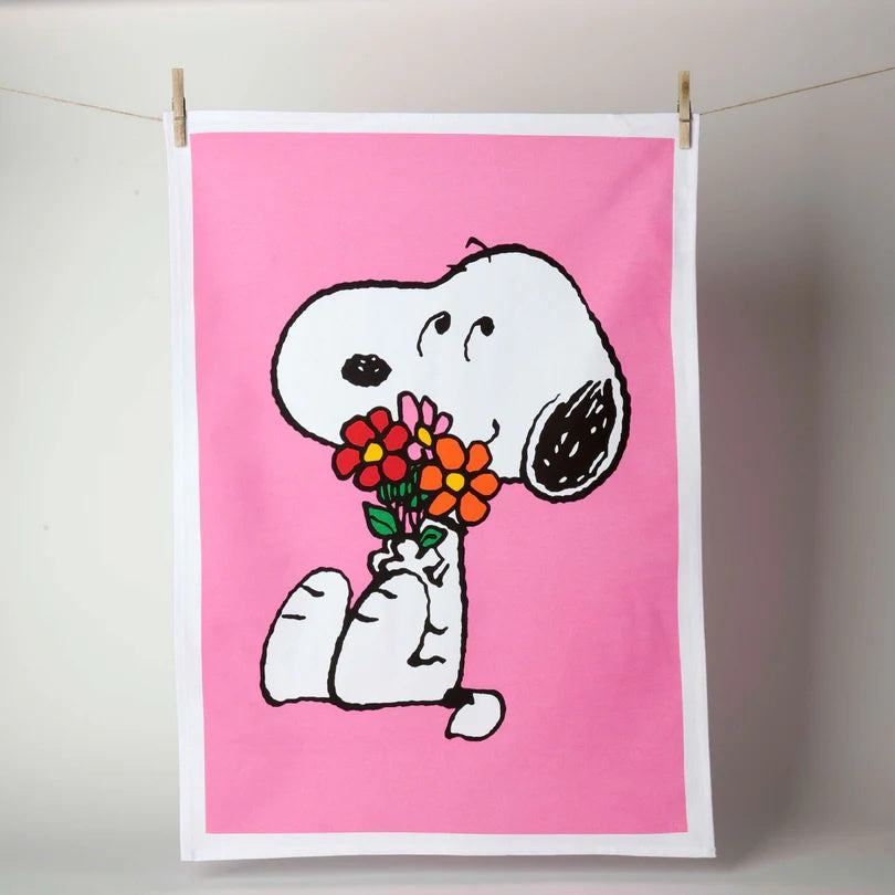 PEANUTS - Love Is In Bloom Tea Towel