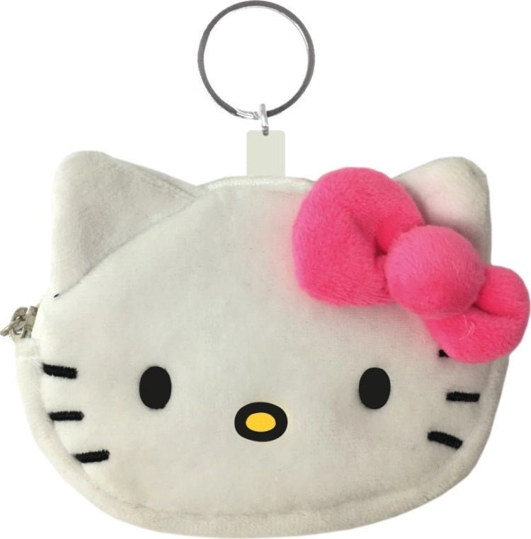 SANRIO - Hello Kitty Bow Fluffy Coin Purse