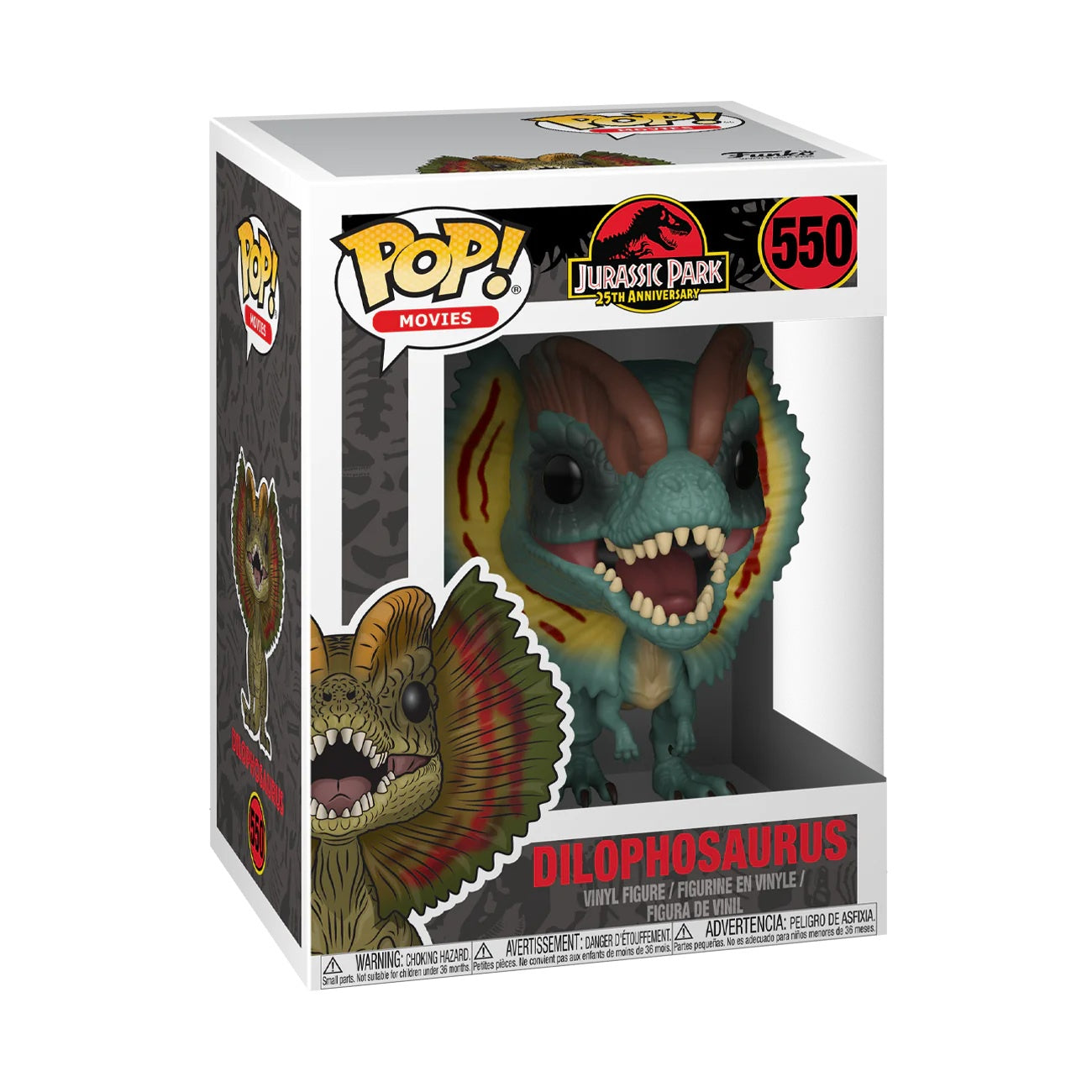JURASSIC PARK - Dilophosaurus #550 Funko Pop!