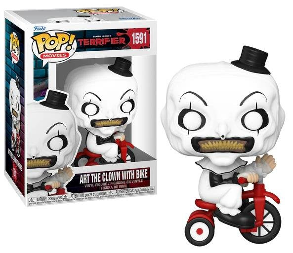 TERRIFIER - Art The Clown w/Bike #1591 Funko Pop!