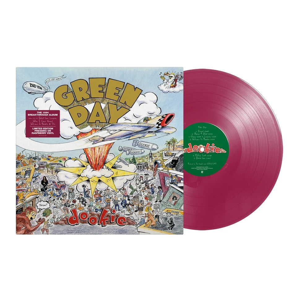 GREEN DAY - Dookie Limited Edition Raspberry Coloured Vinyl Album