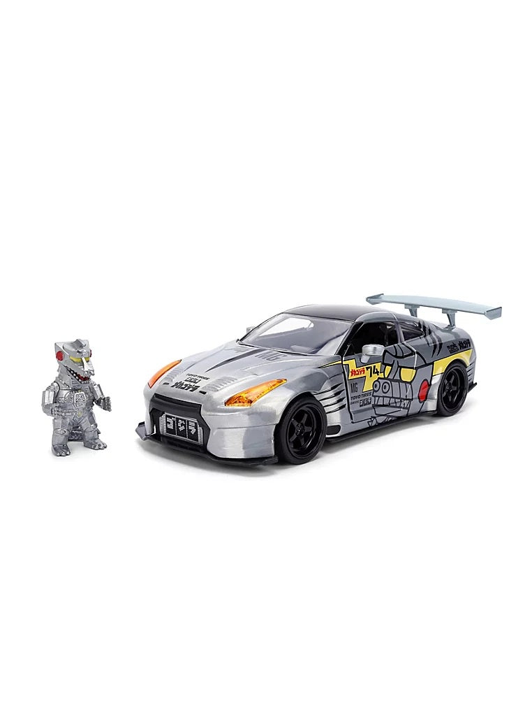 GODZILLA - Mechagodzilla & 2009 Nissan GT-R R35 Ben Sopra Jada 1:24 Scale Diecast Car