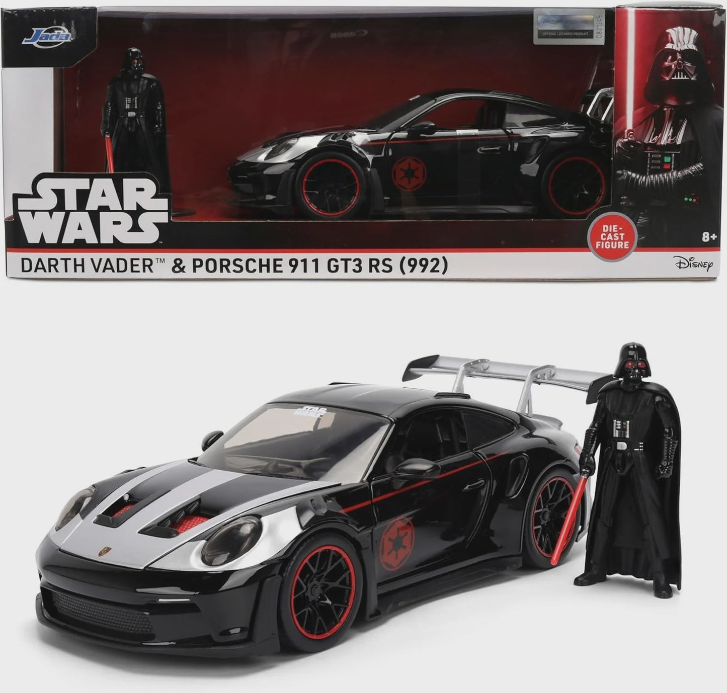 STAR WARS - Darth Vader & Porsche 911 GT3 RS (992) 1:24 Diecast Car