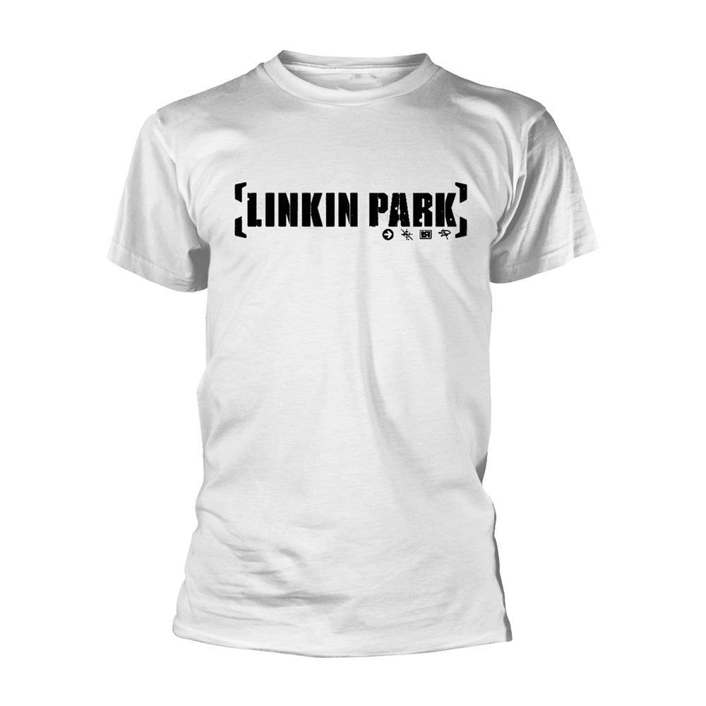 LINKIN PARK - Bracket Logo White T-Shirt