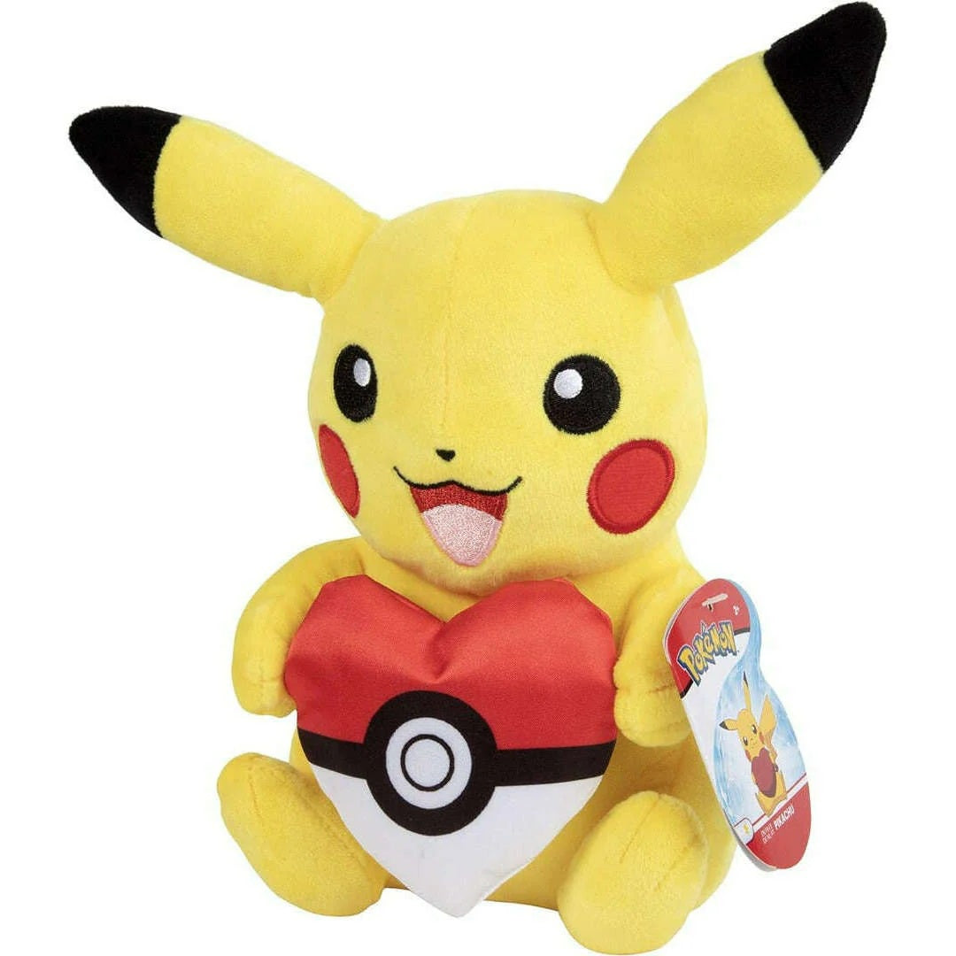 POKEMON - Pikachu With Heart 8" Plush