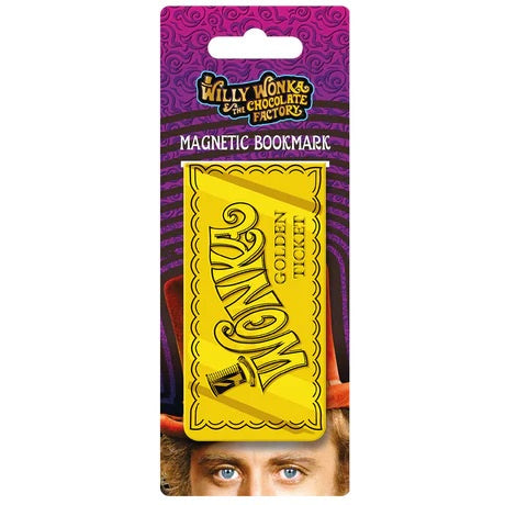 WILLY WONKA - Golden Ticket Magnetic Bookmark
