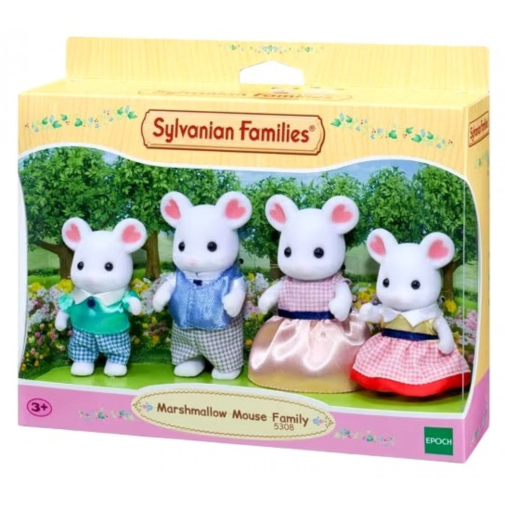 SYLVANIAN FAMILIES - Marshmallow Mouse Family Set