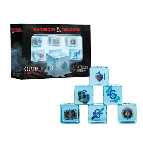 DUNGEONS & DRAGONS - Gelatinous Cube 6 Pack D6 Dice