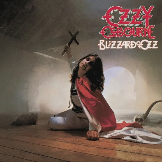 OZZY OZBOURNE - Blizzard Of Ozz Silver With Red Swirls Vinyl Album