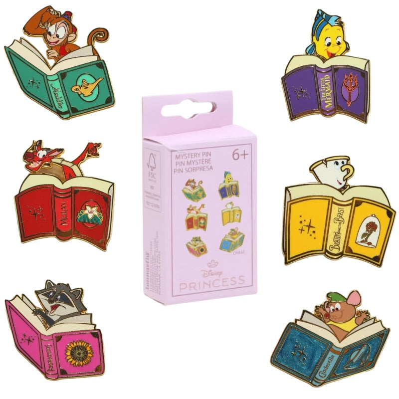 LOUNGEFLY : DISNEY - Princess Sidekicks Mystery Blind Box Pin Badge (1)
