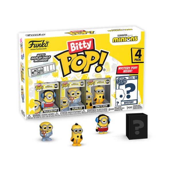 MINIONS - Roller Skating Stuart Funko Bitty Pop! 4 Pack