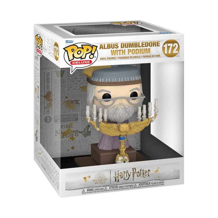 HARRY POTTER - Albus Dumbledore With Podium #172 Funko Pop! Deluxe