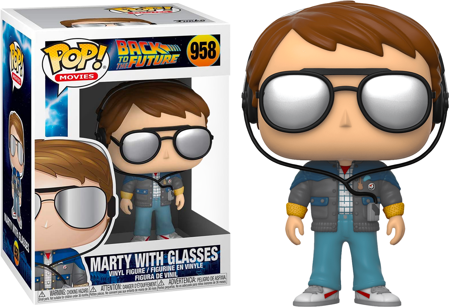 BACK TO THE FUTURE - Marty in Glasses #958 Funko Pop!