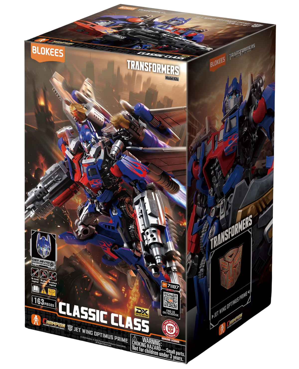BLOKEES : TRANSFORMERS - Classic Class 21 Transformers Jet Wing Optimus Prime (Dark of the Moon Movie) Model Kit (1)