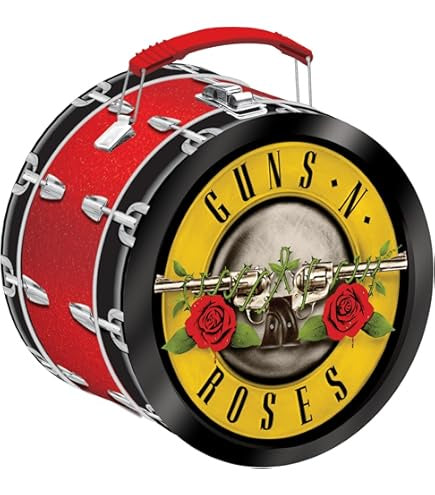 GUNS N' ROSES - Drum Shaped Metal Lunch Box