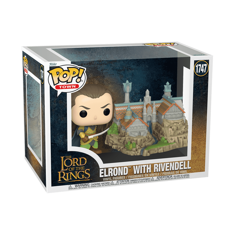LORD OF THE RINGS - Elrond With Rivendell #1747 Funko Pop! Town