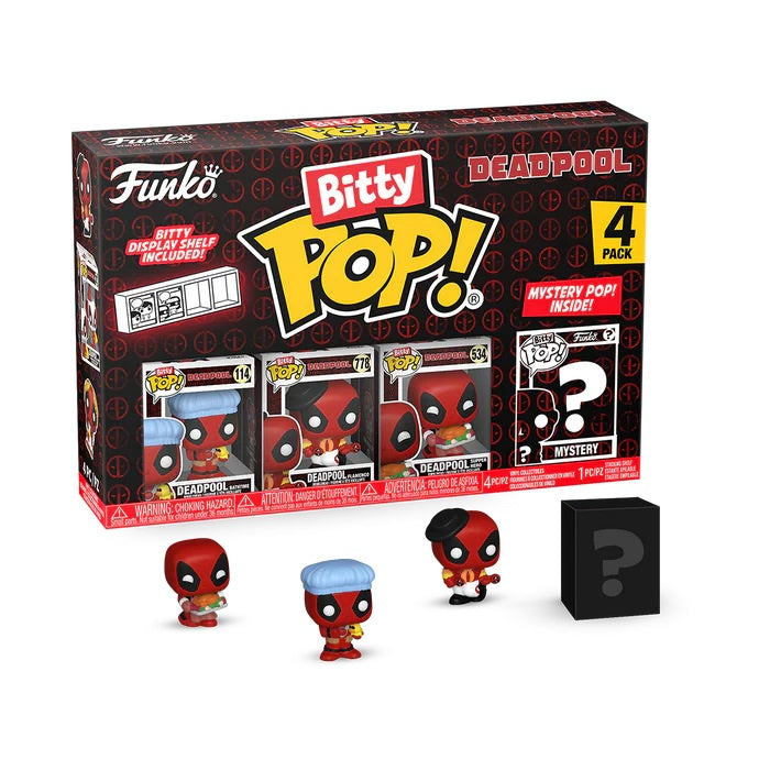 MARVEL : DEADPOOL - Bathtime Funko Bitty Pop! 4 Pack