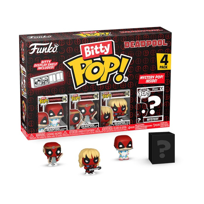 MARVEL : DEADPOOL - Sleepover Funko Bitty Pop! 4 Pack