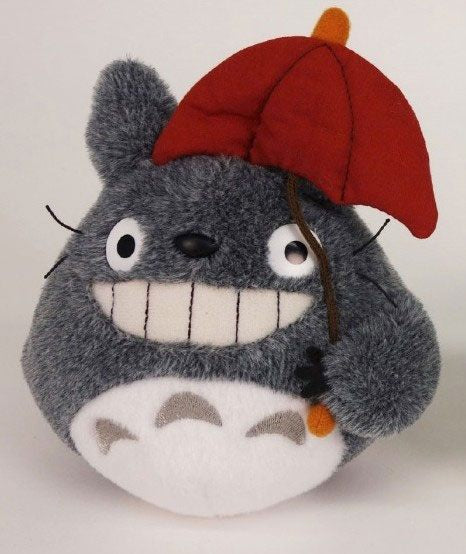 STUDIO GHIBLI : MY NEIGHBOUR TOTORO - Totoro With Red Umbrella Plush