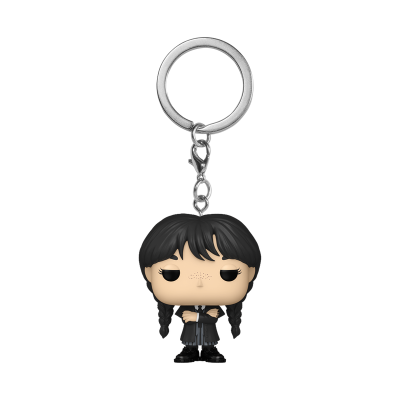 WEDNESDAY - Wednesday Addams (Black Coat) Funko Pocket Pop! Keychain