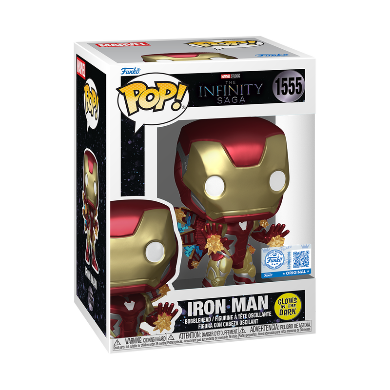 MARVEL : INFINITY SAGA - Iron Man GITD #1555 Funko Pop!