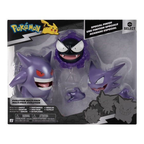 POKEMON - Gastly, Haunter & Gengar Evolution Multi-Pack Figure Set