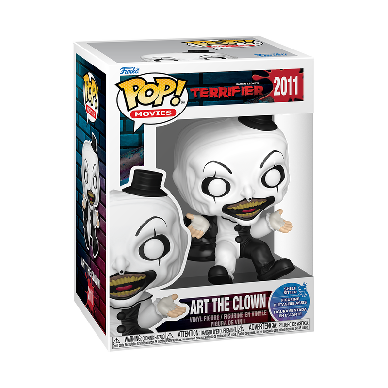 TERRIFIER - Art The Clown ( Shelf Sitter) #2011 Funko Pop!