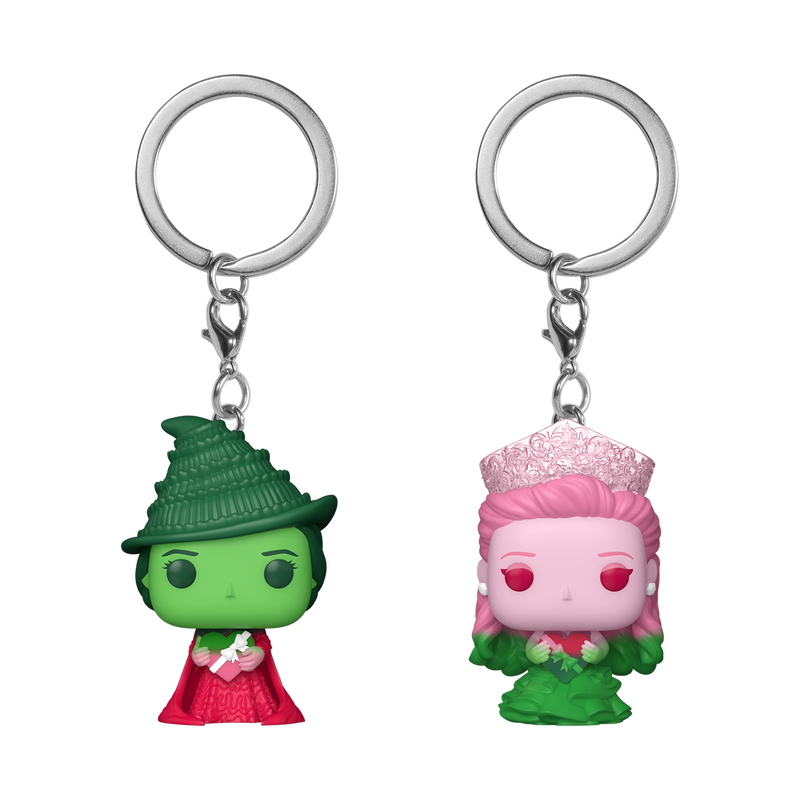 WICKED - Elphaba Thropp & Glinda Upland (Ombre) Funko Pocket Pop! Keychain 2-Pack