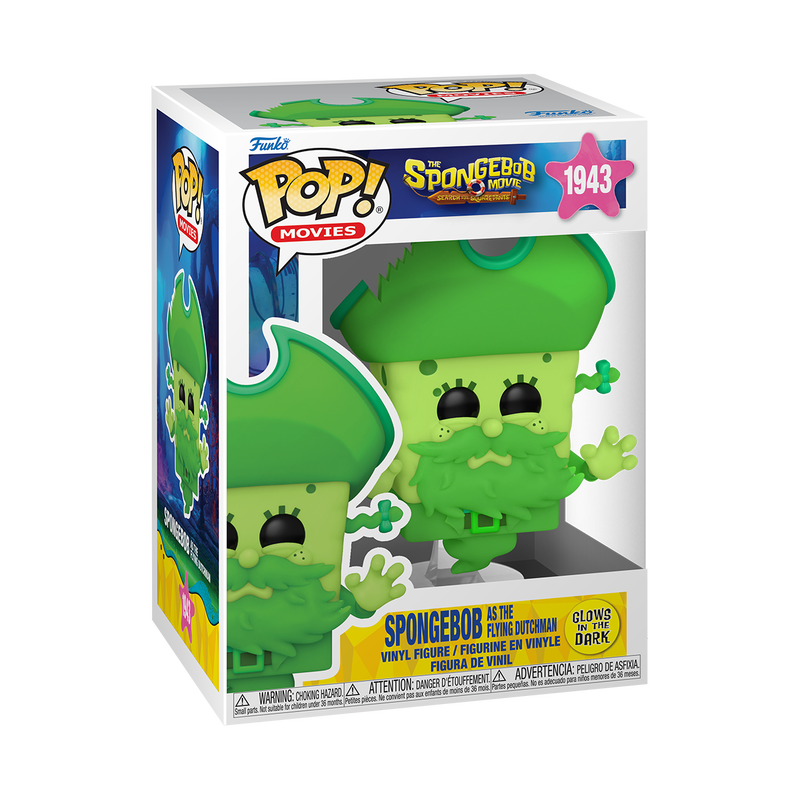 SPONGEBOB SQUAREPANTS MOVIE - Spongebob As The Flying Dutchman GITD #1943 Funko Pop!