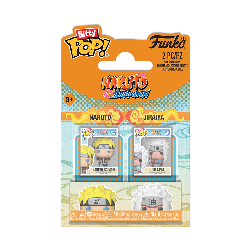 NARUTO SHIPPUDEN - Naruto & Jiraya Bitty Funko Pop! 2-Pack