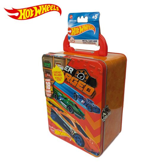 HOT WHEELS - Tin Car Storage Case - Red
