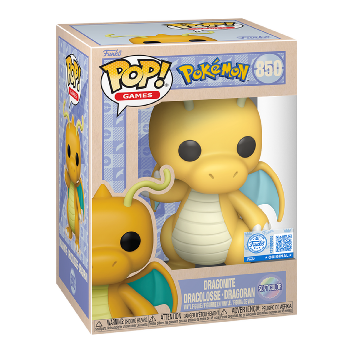 POKEMON - Dragonite (Soft Colour) #850 Funko Pop!