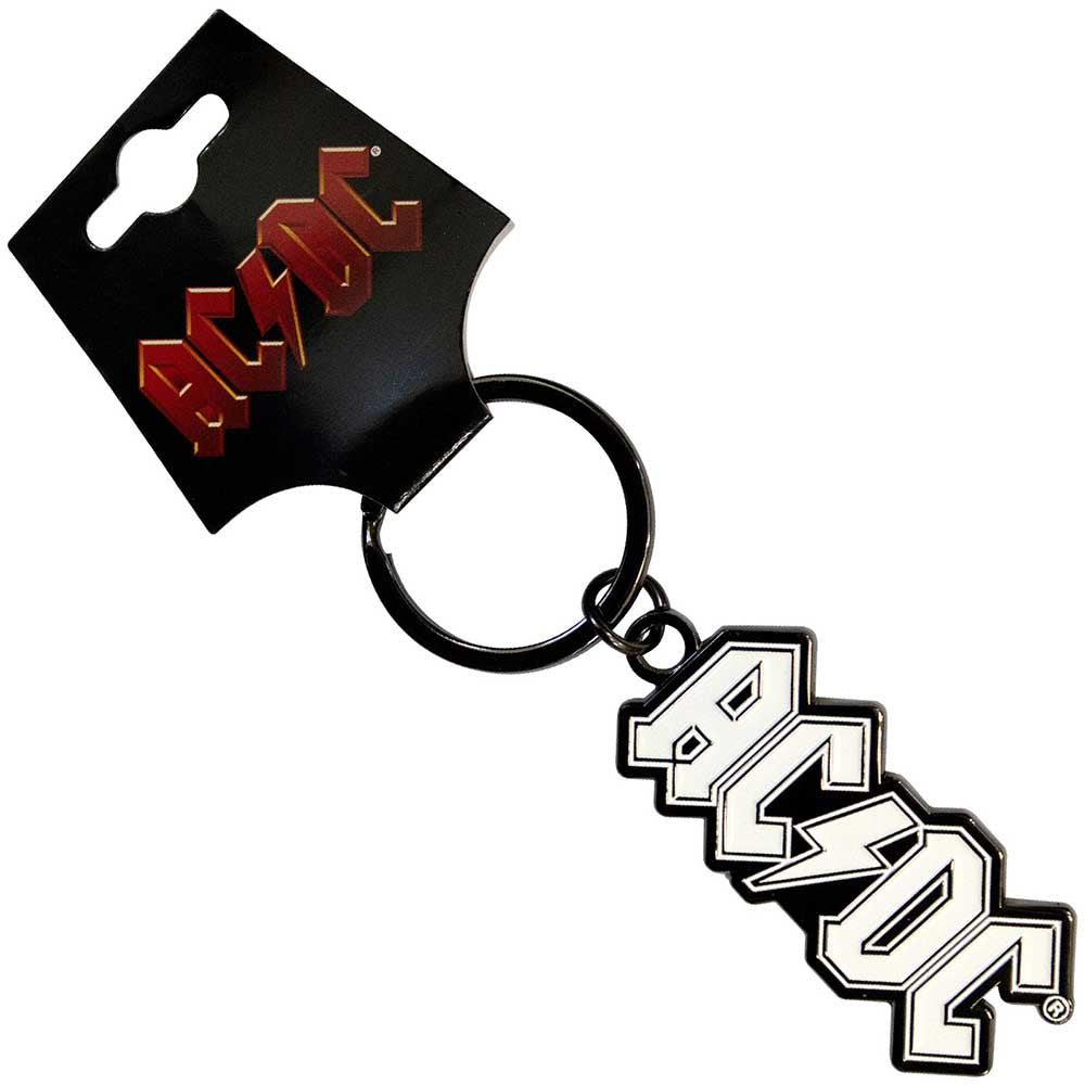 AC/DC - Logo Mono Metal Keyring