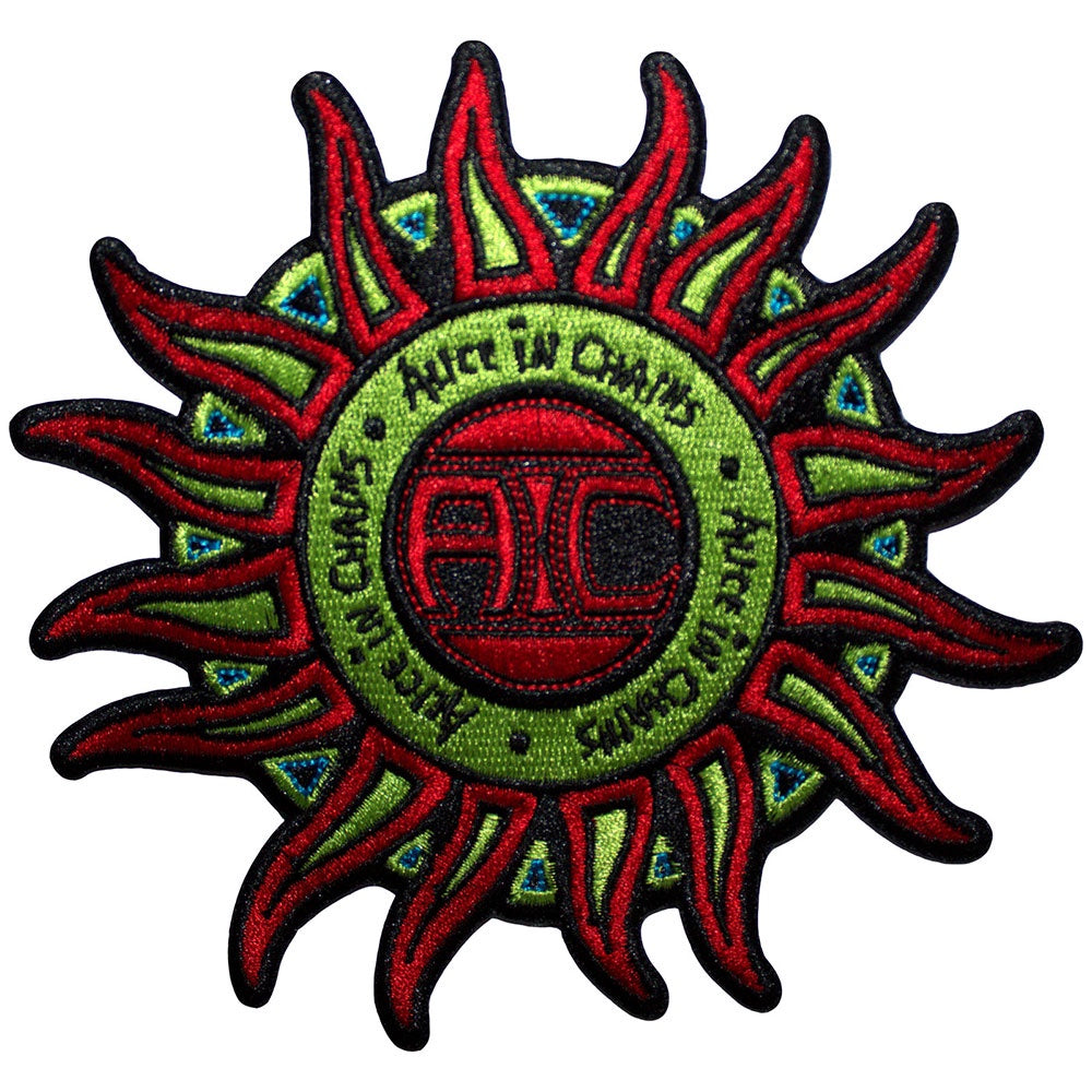 ALICE IN CHAINS - Sun Logo Colour Woven Patch