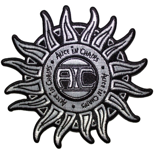 ALICE IN CHAINS - Sun Logo B&W Woven Patch