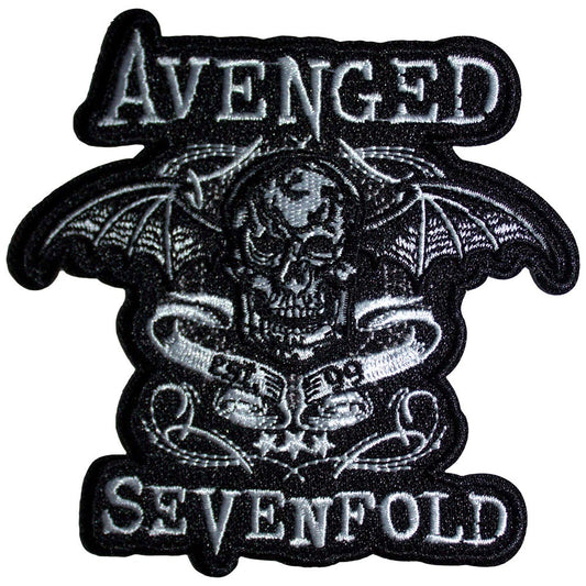 AVENGED SEVENFOLD - Deathbat Banner Cut-Out Woven Patch
