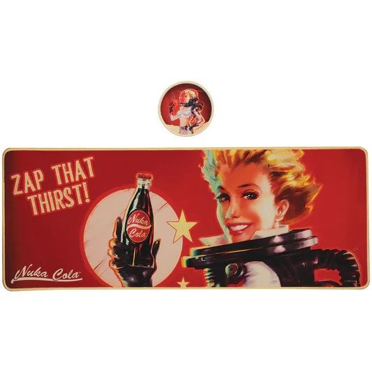 FALLOUT - Nuka-Cola XL Desk Pad & Coaster Set
