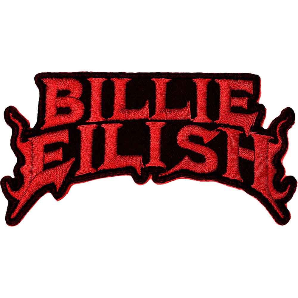 BILLIE EILISH - Flame Red Woven Patch