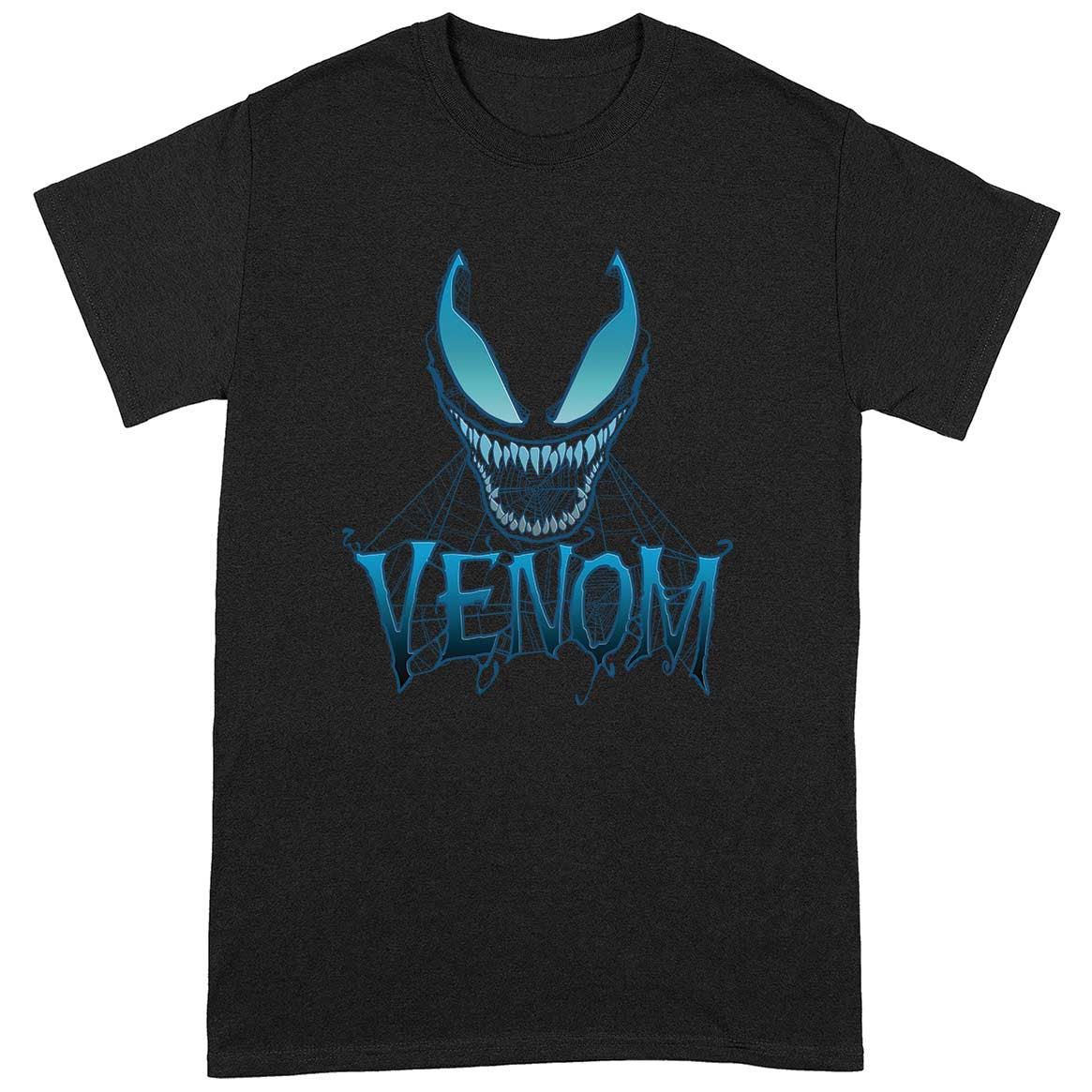 MARVEL : VENOM - Blue Web Face T-Shirt