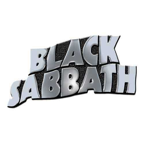 BLACK SABBATH - Wavy Logo Metal Pin Badge