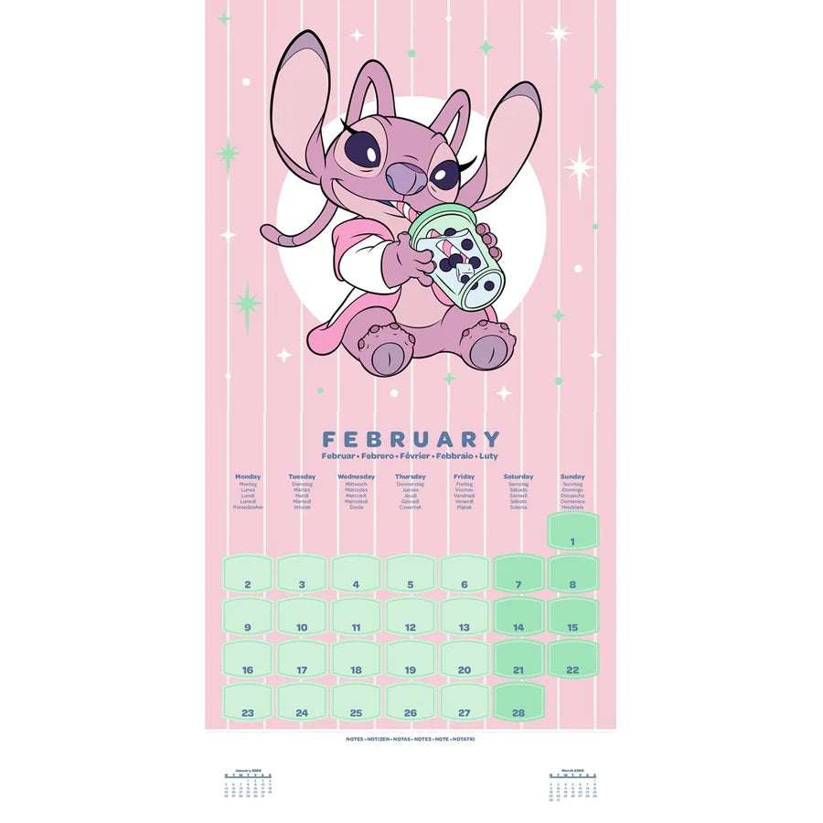 DISNEY : LILO & STITCH - 2026 Calendar