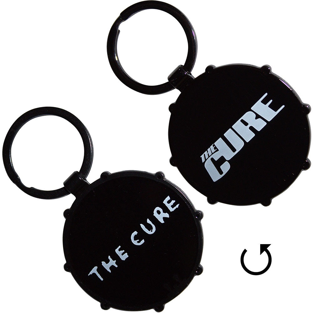 CURE - Logos Drum Metal Keyring