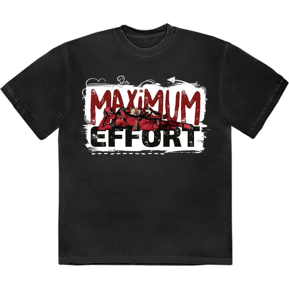MARVEL : DEADPOOL - Maximum Effort Logo T-Shirt