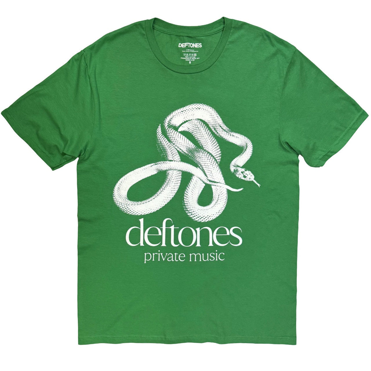 DEFTONES - Private Music Green T-Shirt